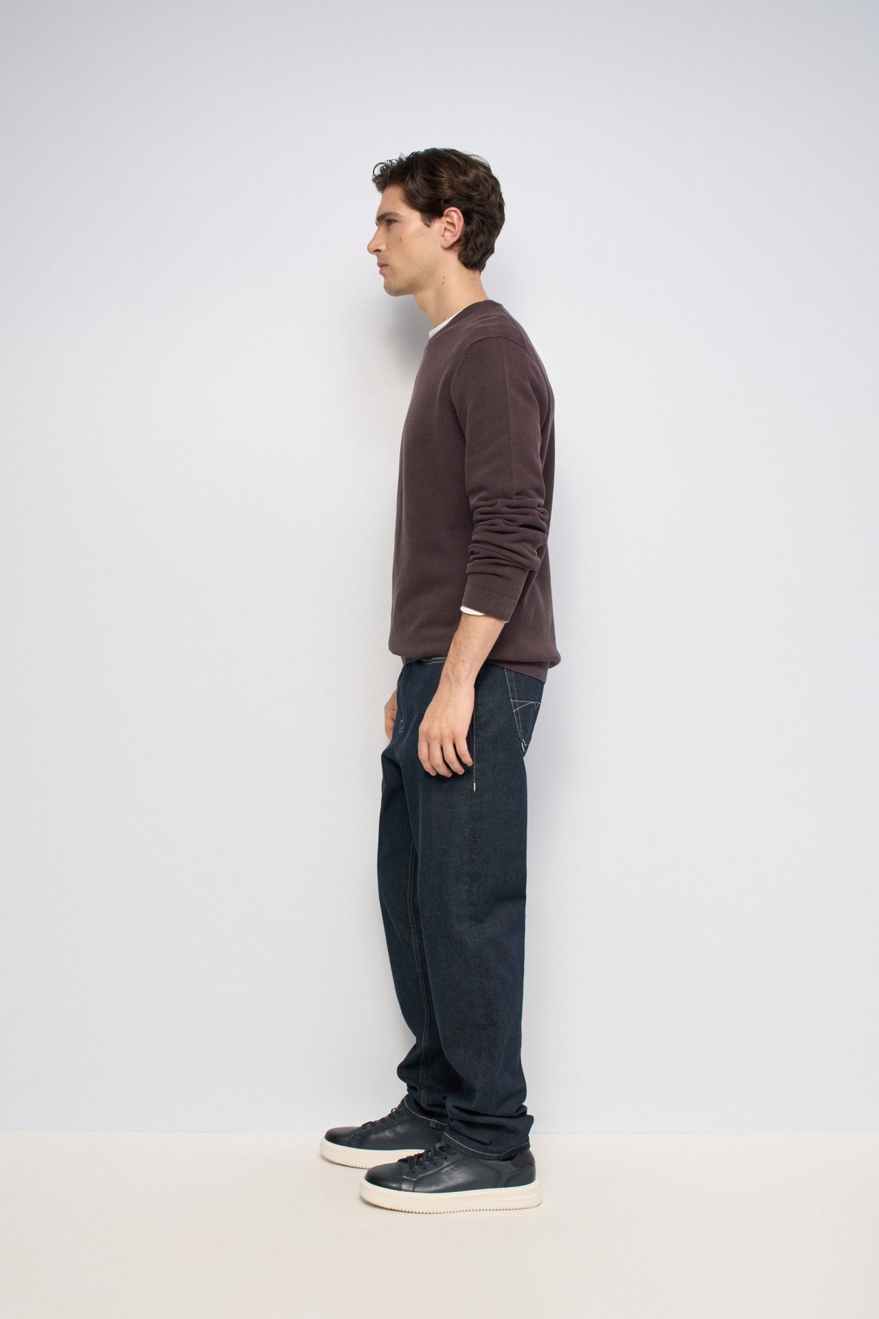STRUKTURIERTER STRICKPULLOVER