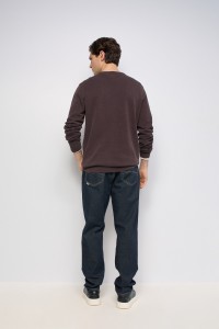 STRUKTURIERTER STRICKPULLOVER