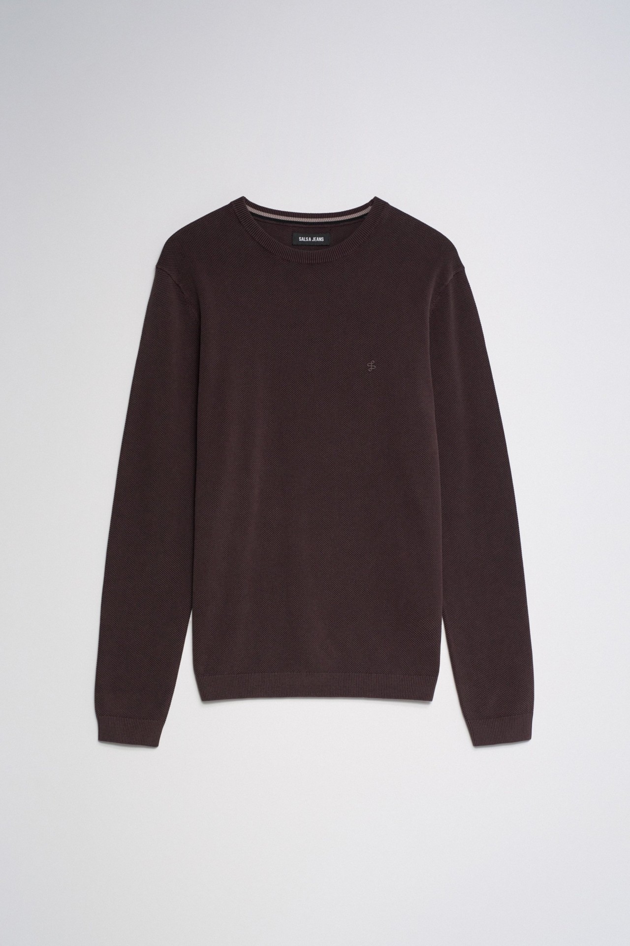 STRUKTURIERTER STRICKPULLOVER