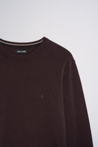 STRUKTURIERTER STRICKPULLOVER