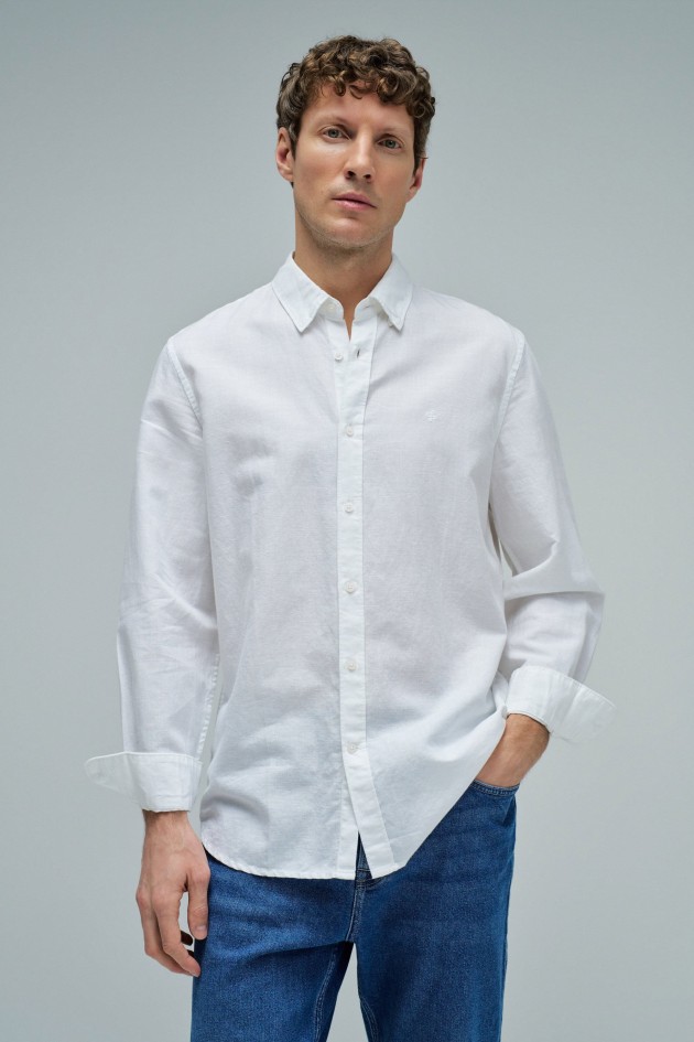 CAMISA CON MEZCLA DE LINO