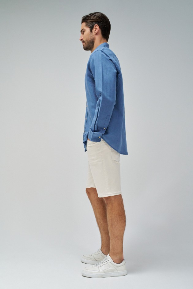 SHIRT WITH LINEN BLEND