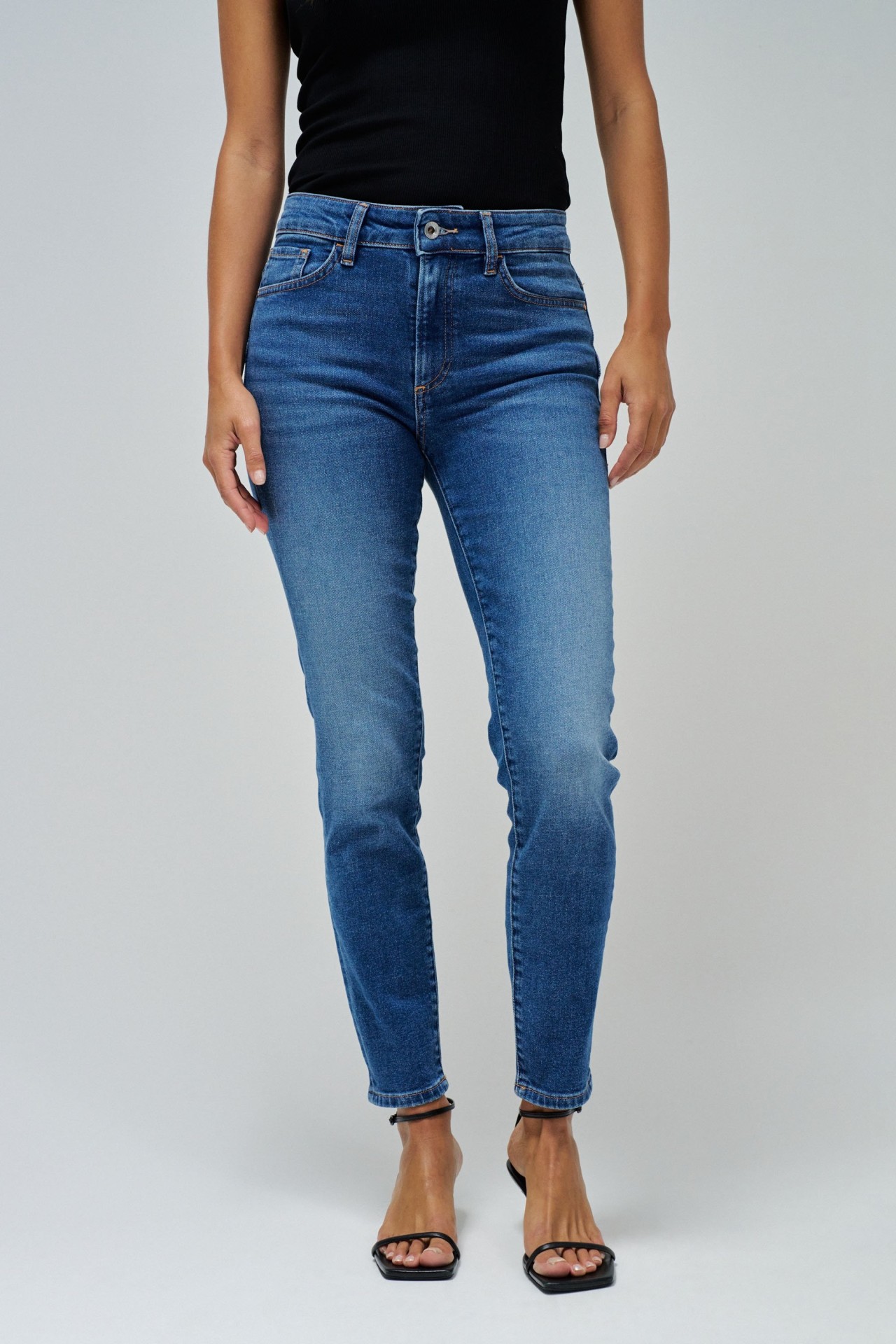 DESTINY PUSH UP CROPPED SKINNY JEANS