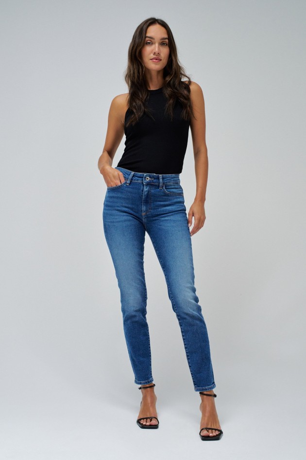 DESTINY PUSH UP CROPPED SKINNY JEANS