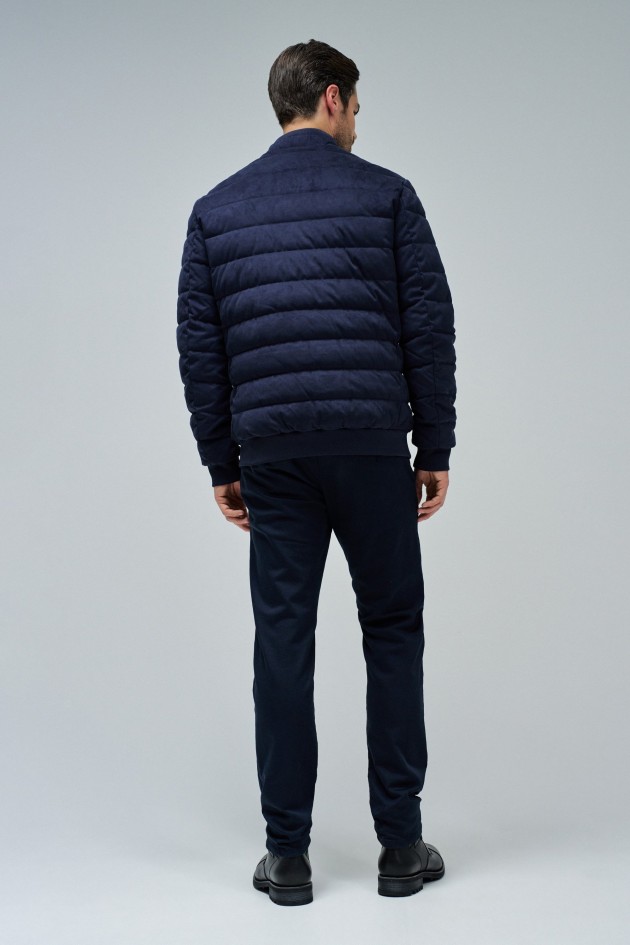 CASACO PUFFER EM SUEDE