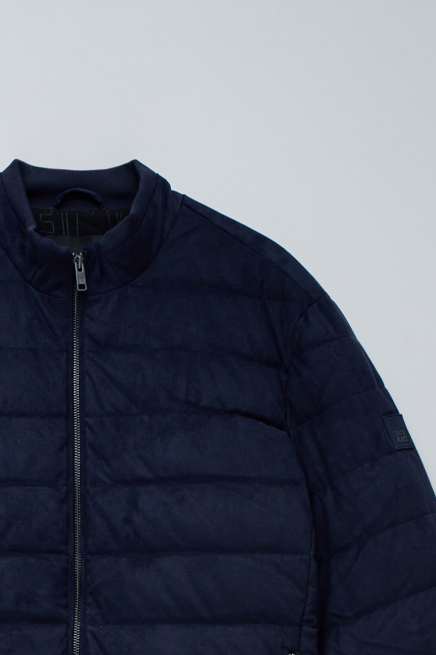 CASACO PUFFER EM SUEDE