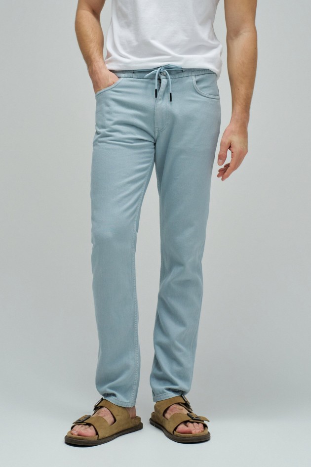 PANTALONES JOGGERS CON LINO
