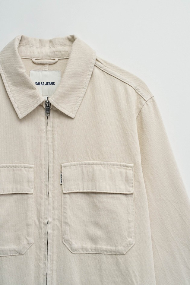 LIGHT DENIM SHIRT JACKET