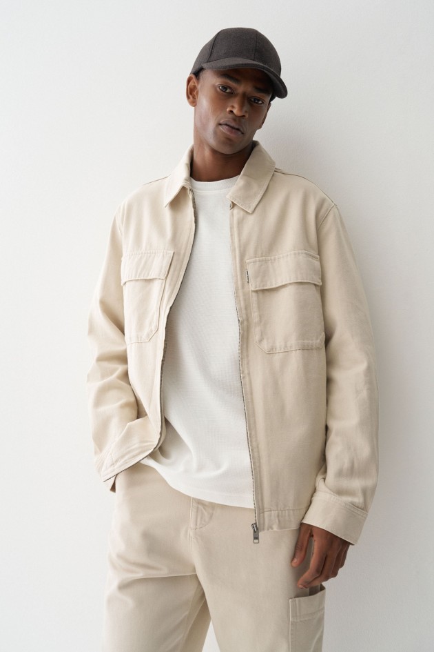 LIGHT DENIM SHIRT JACKET