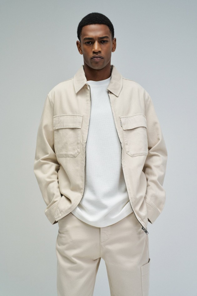 LIGHT DENIM SHIRT JACKET
