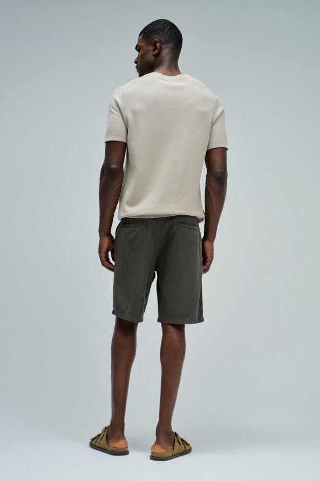 LIGHTWEIGHT DENIM JOGGER SHORTS