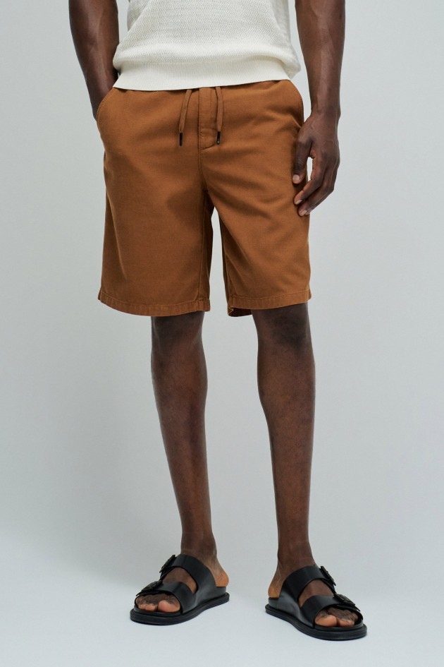 LIGHTWEIGHT DENIM JOGGER SHORTS