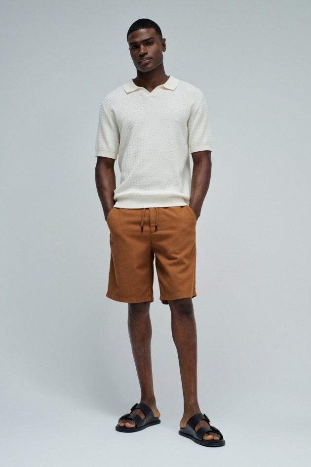 LIGHTWEIGHT DENIM JOGGER SHORTS