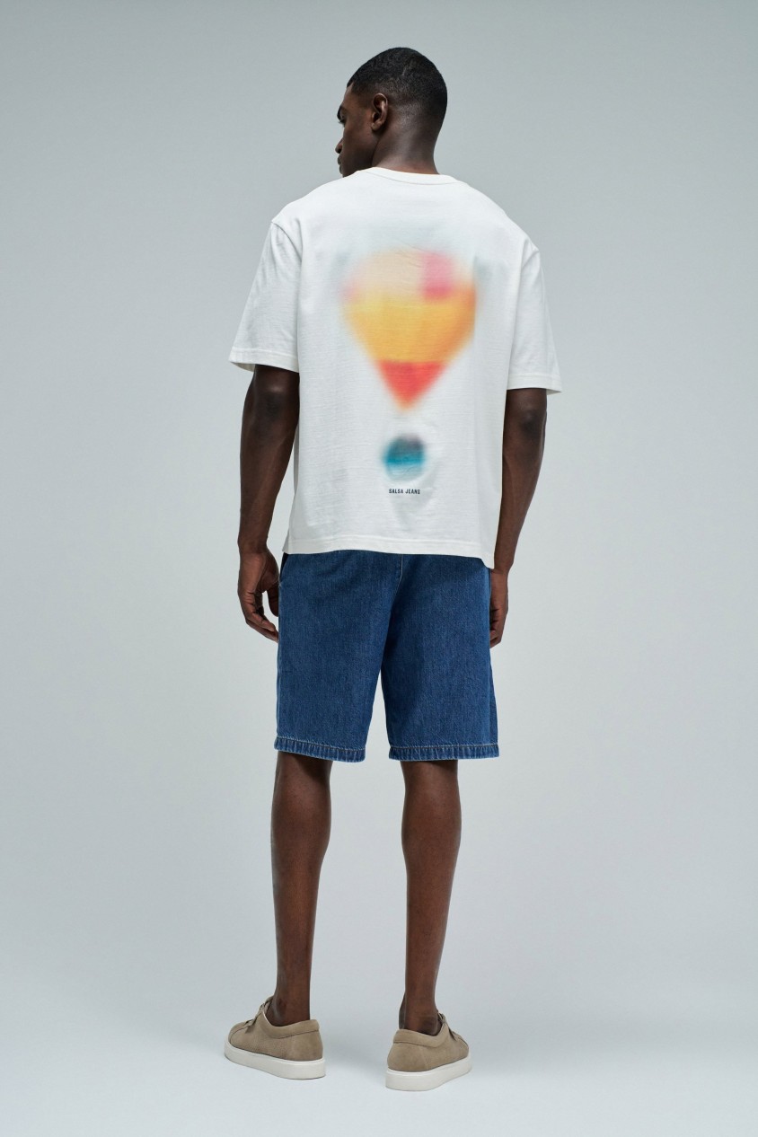 LIGHTWEIGHT DENIM JOGGER SHORTS