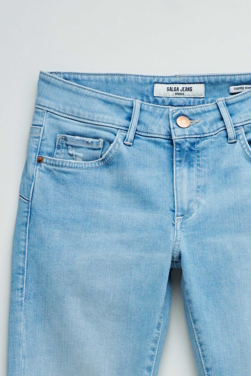 WONDER PUSH UP CROPPED SKINNY JEANS
