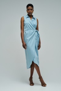 KLEID AUSLIGHTDENIM