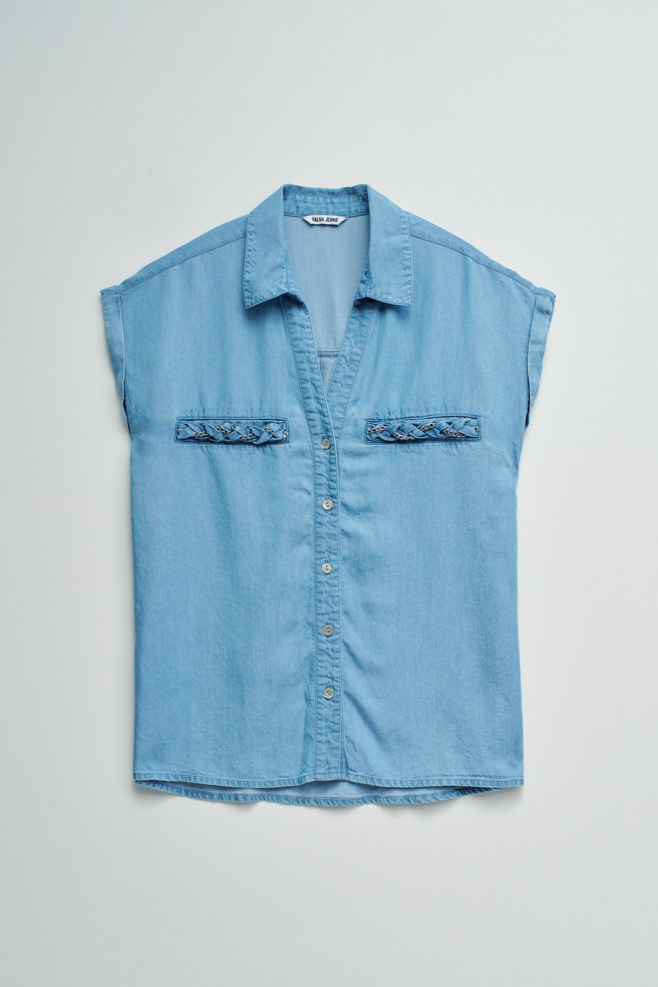 CAMISA EM LIGHTDENIM