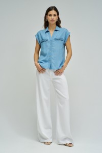 CAMISA EM LIGHTDENIM