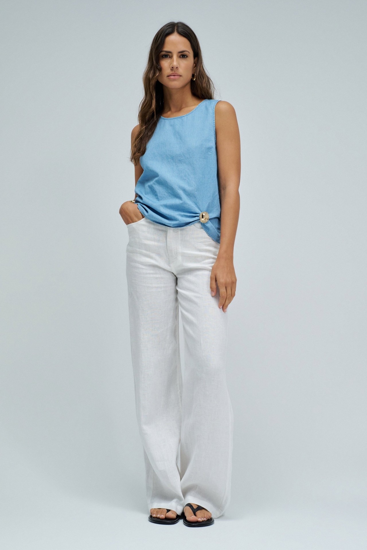 SHIRT WITH LINEN
