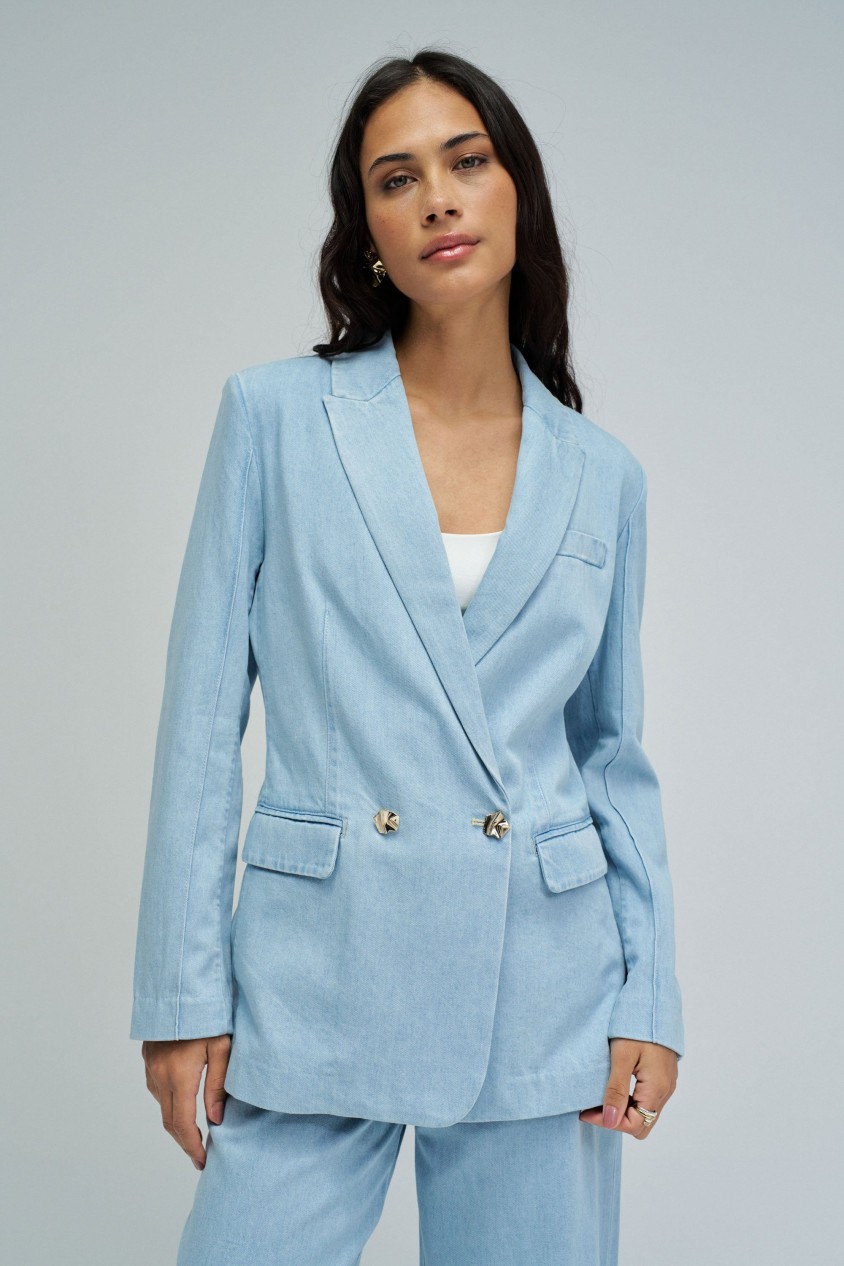BLAZER EN LIGHTDENIM