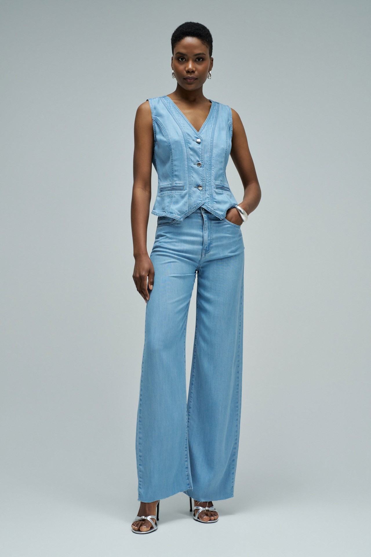 COLETE EM LIGHTDENIM