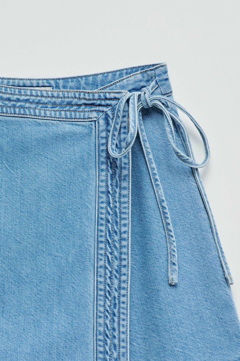 SKORT IN LIGHTDENIM