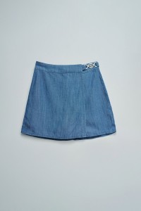 SKORT IN LIGHTDENIM