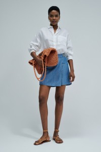 SKORT IN LIGHTDENIM