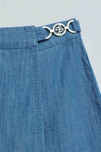 SKORT IN LIGHTDENIM