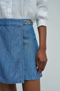 SKORT IN LIGHTDENIM