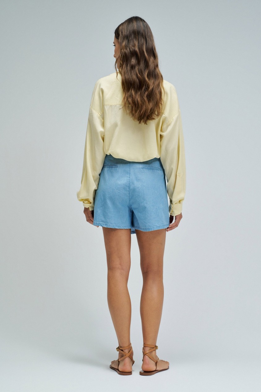 SKORT IN LIGHTDENIM