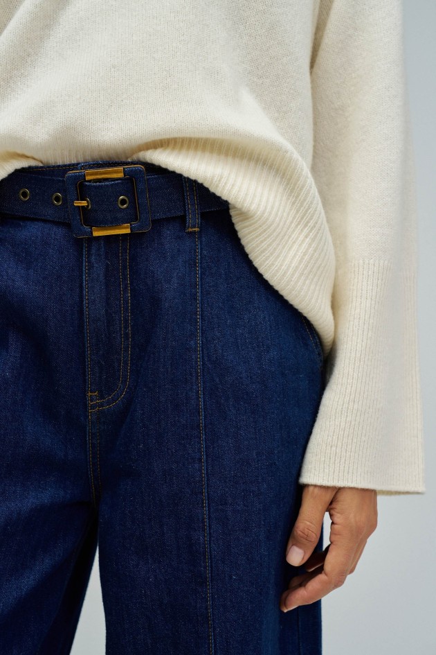 PANTALON CHINO À JAMBES WIDE
