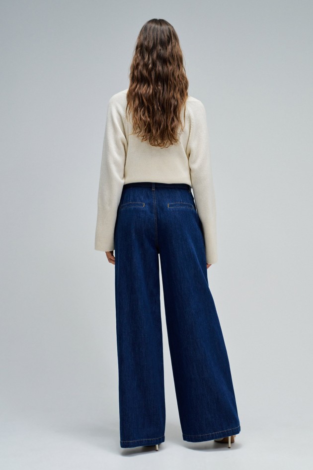 PANTALON CHINO À JAMBES WIDE