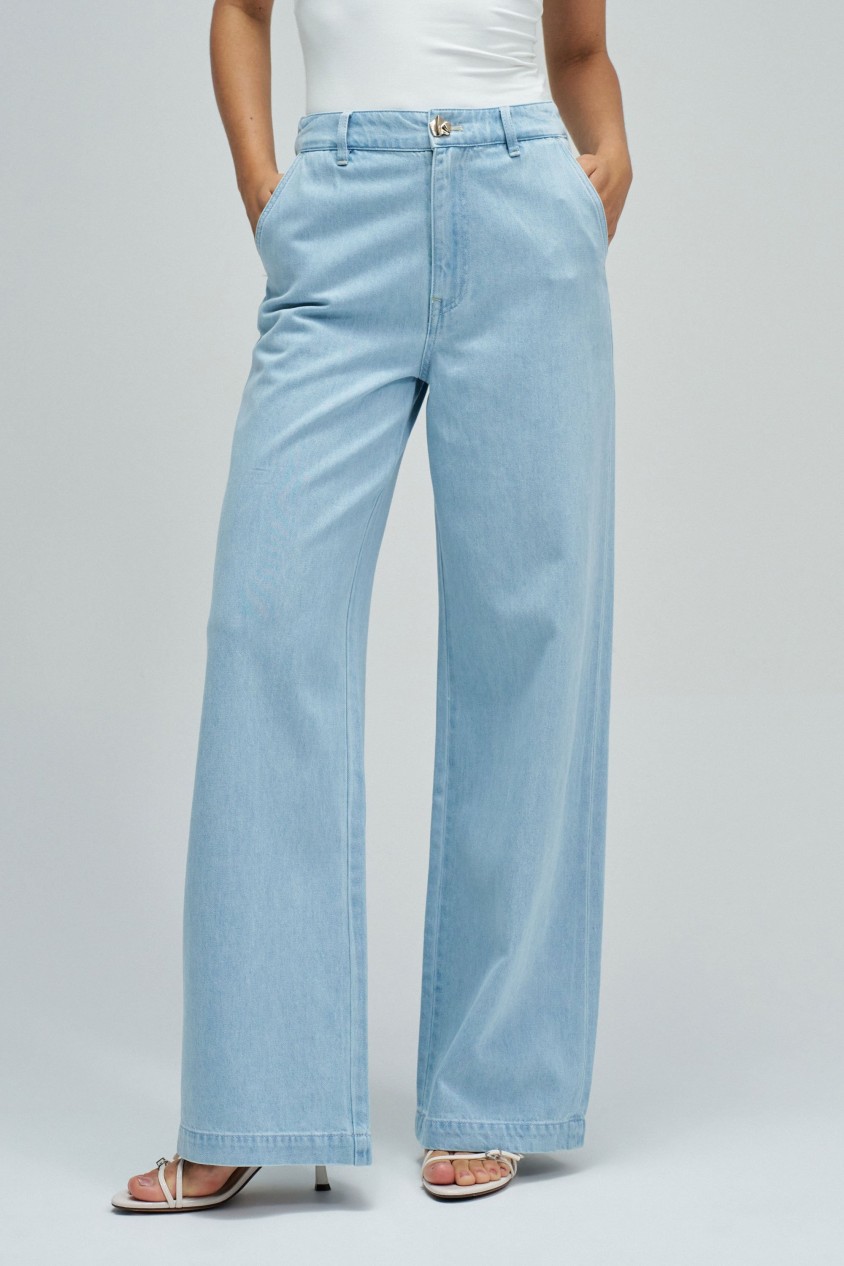 PANTALONS CHINO WIDE EN LIGHTDENIM