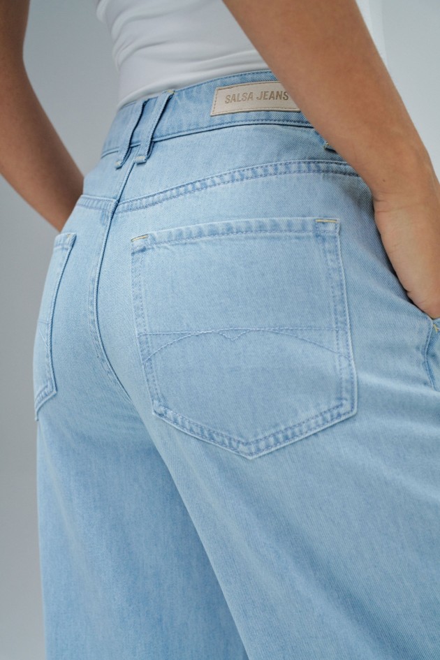 PANTALONS CHINO WIDE EN LIGHTDENIM