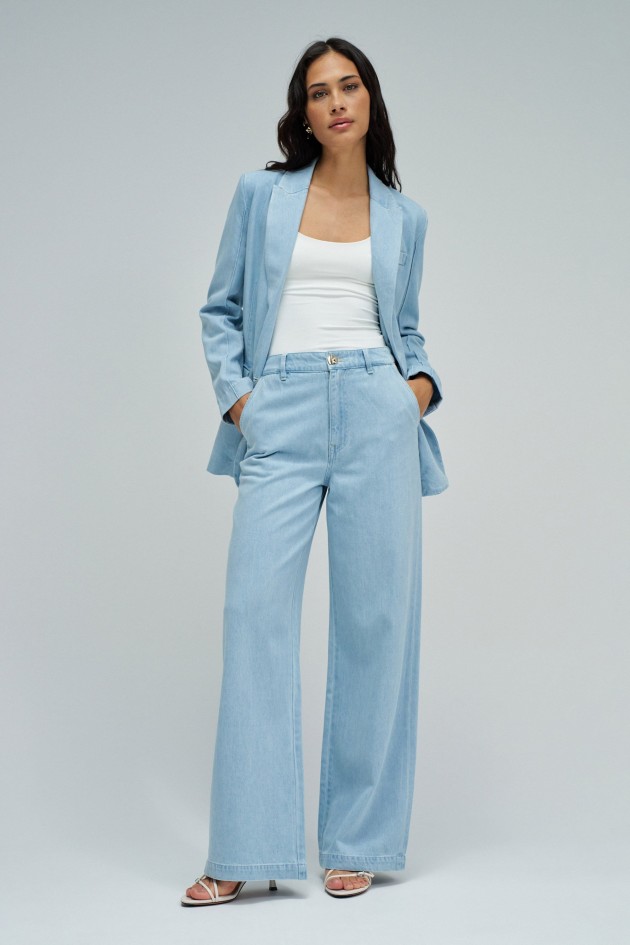 PANTALONS CHINO WIDE EN LIGHTDENIM