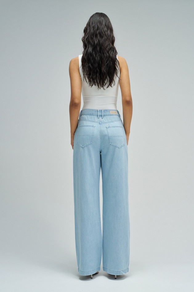 PANTALONS CHINO WIDE EN LIGHTDENIM