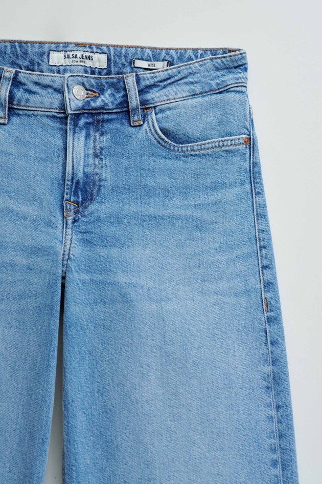 LOW RISE WIDE JEANS
