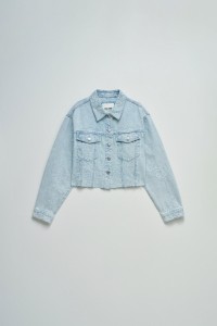 VESTE EN DENIM AVEC JACQUARD