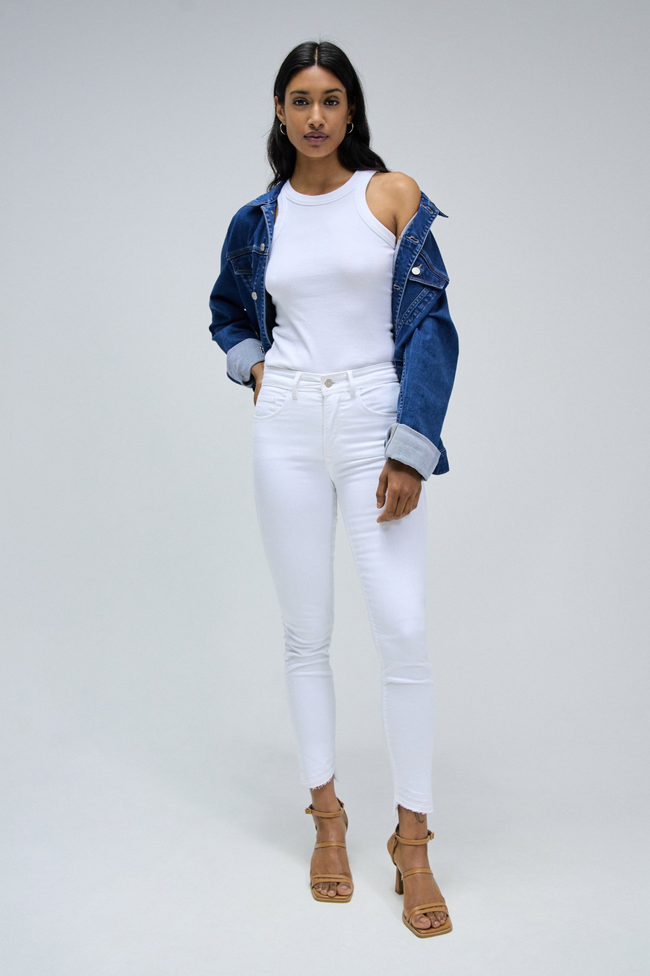 VAQUEROS FAITH PUSH IN CROPPED SKINNY