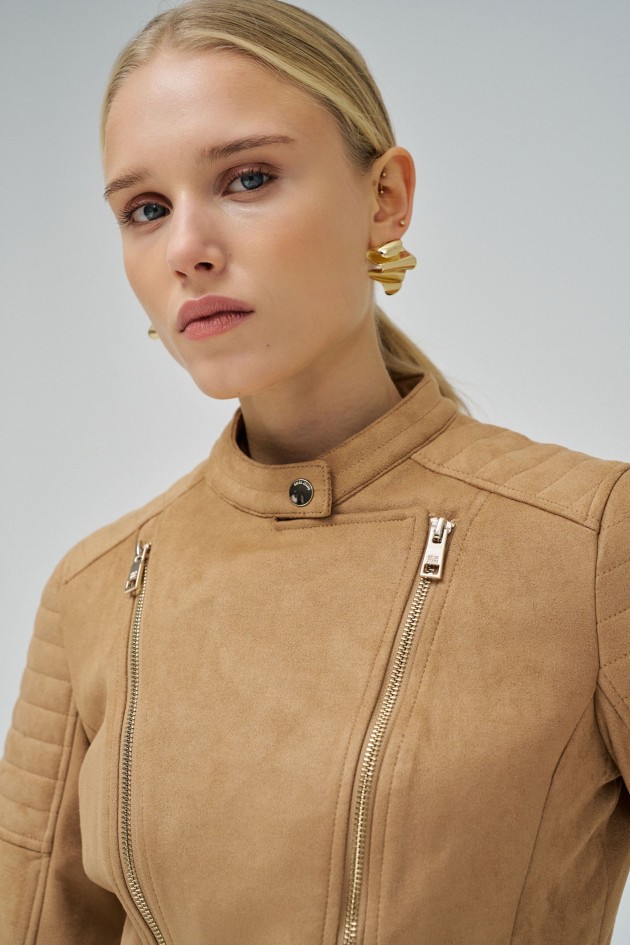 SUEDE EFFECT JACKET