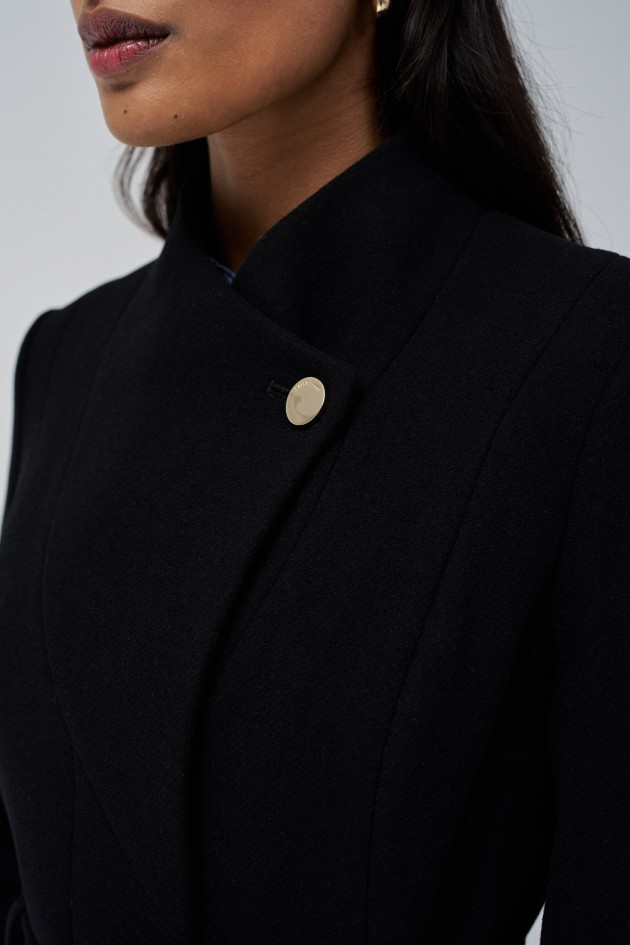 LONG GRACE WOOLLEN COAT WITH BELT