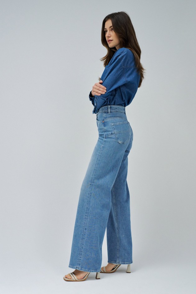 FAITH PUSH IN WIDE JEANS
