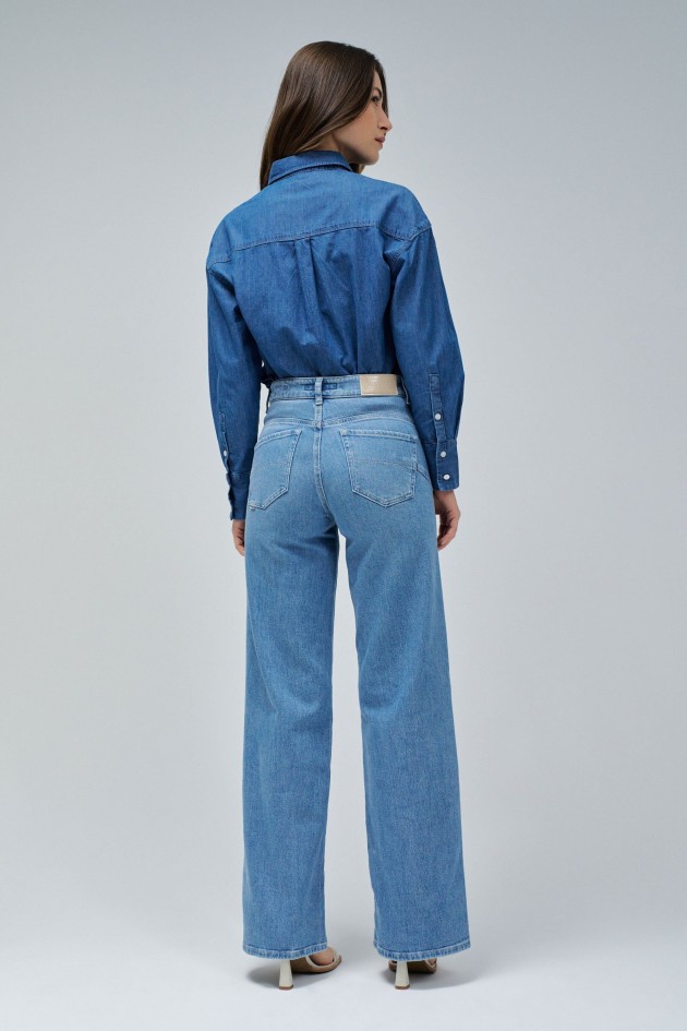FAITH PUSH IN WIDE JEANS