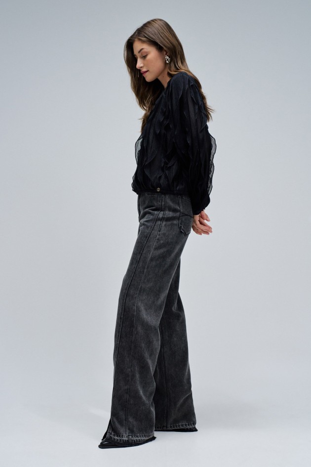 BLOUSE AVEC VOLANTS