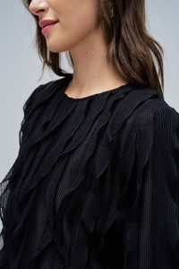 BLOUSE MET VOLANTS