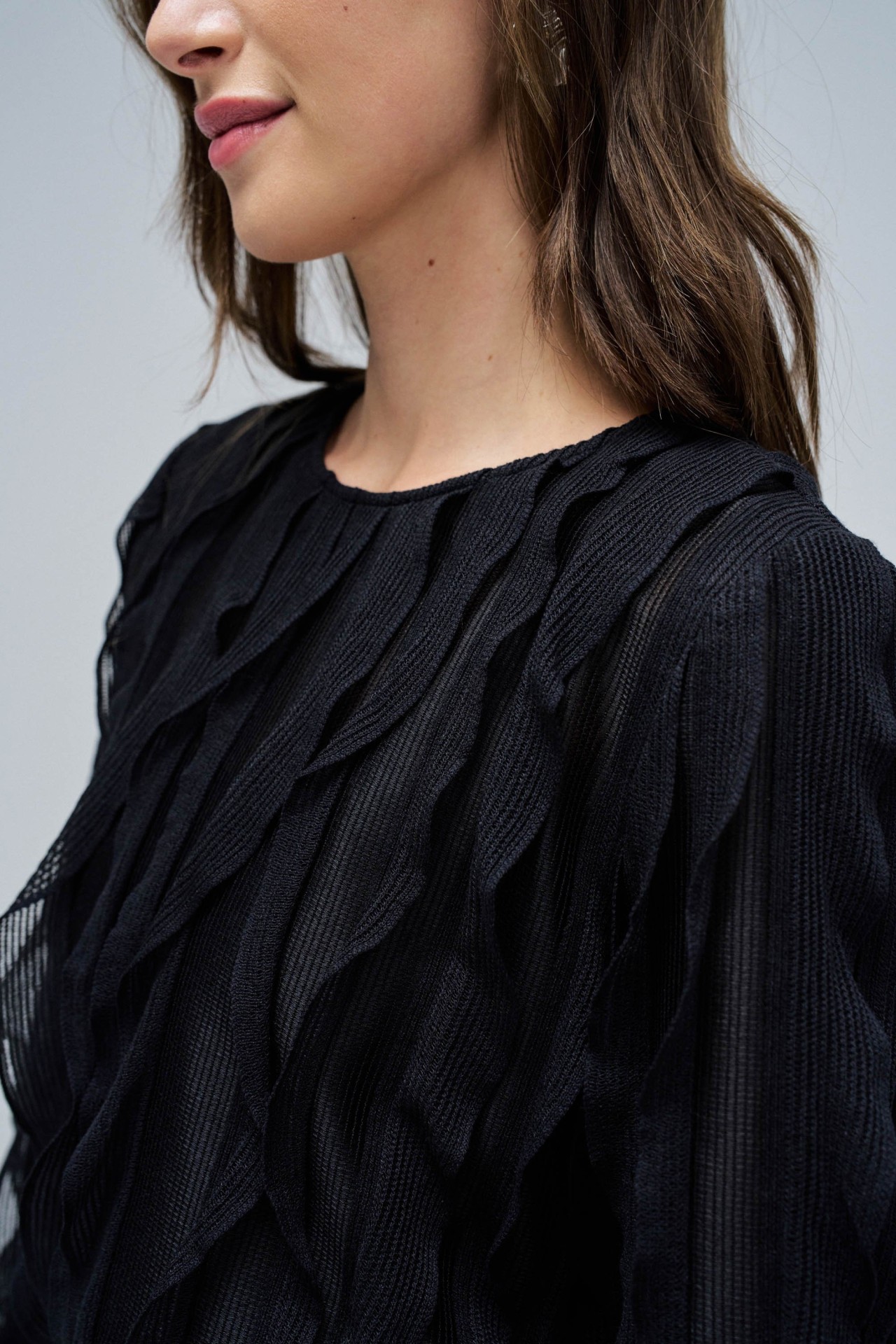 BLOUSE MET VOLANTS