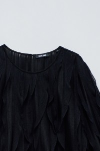 BLOUSE MET VOLANTS