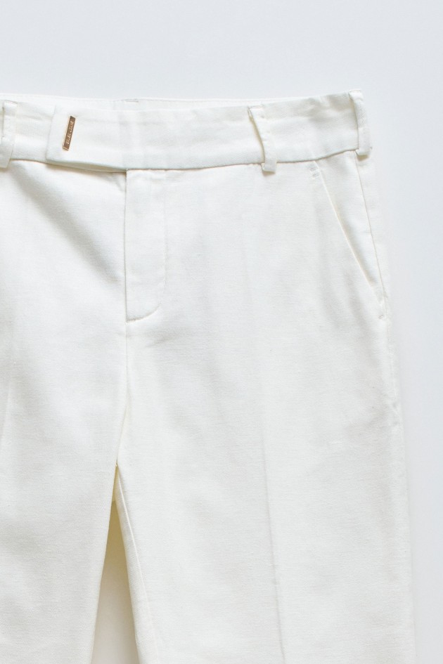 CHINO FLARE EM LINHO
