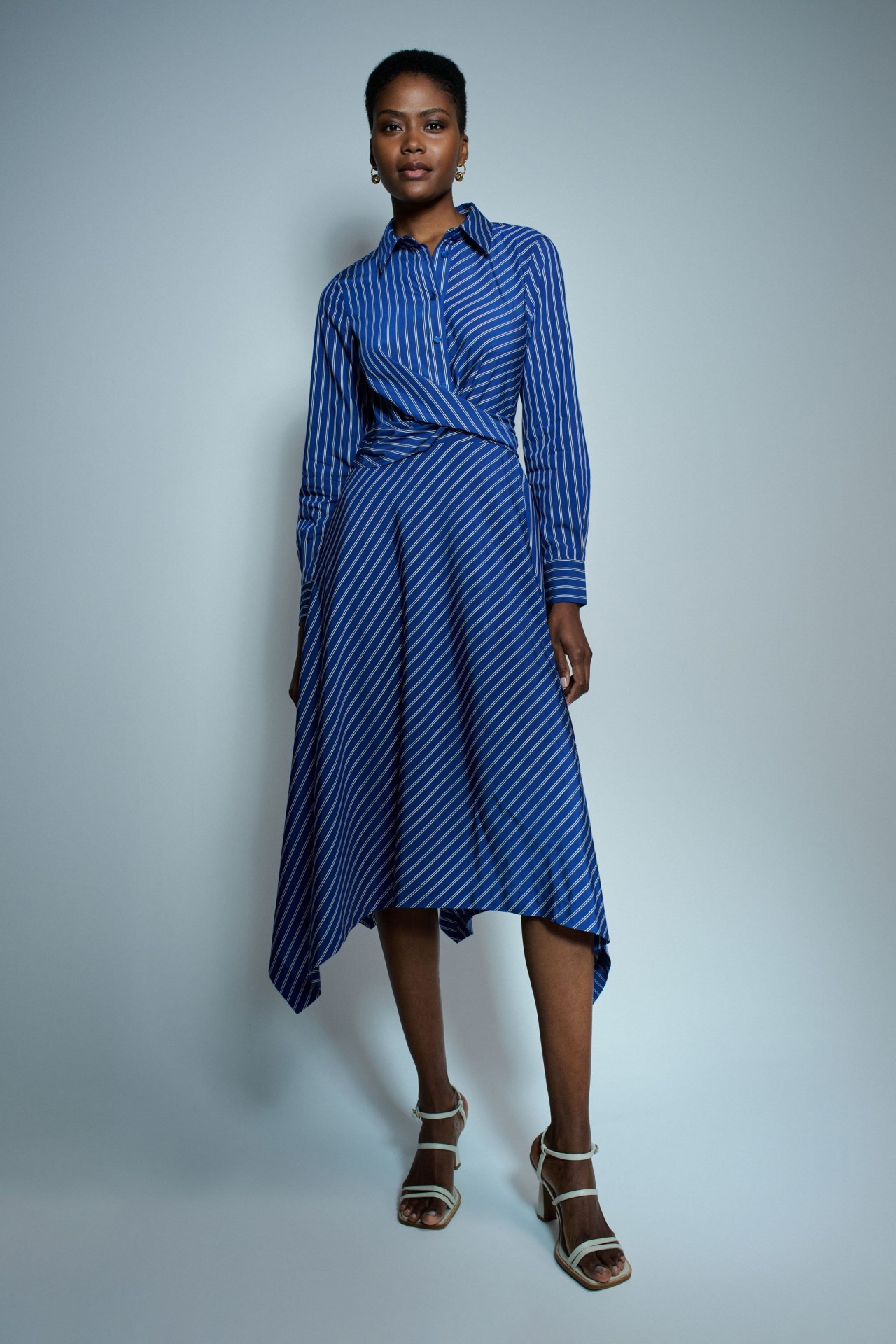 ASYMMETRIC MIDI DRESS